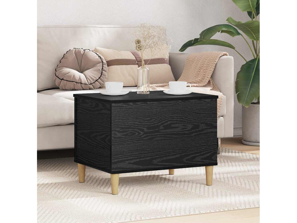 Vidaxl Armário De Cabeceira Carvalho Preto 60 X 44,5 X 45 Cm