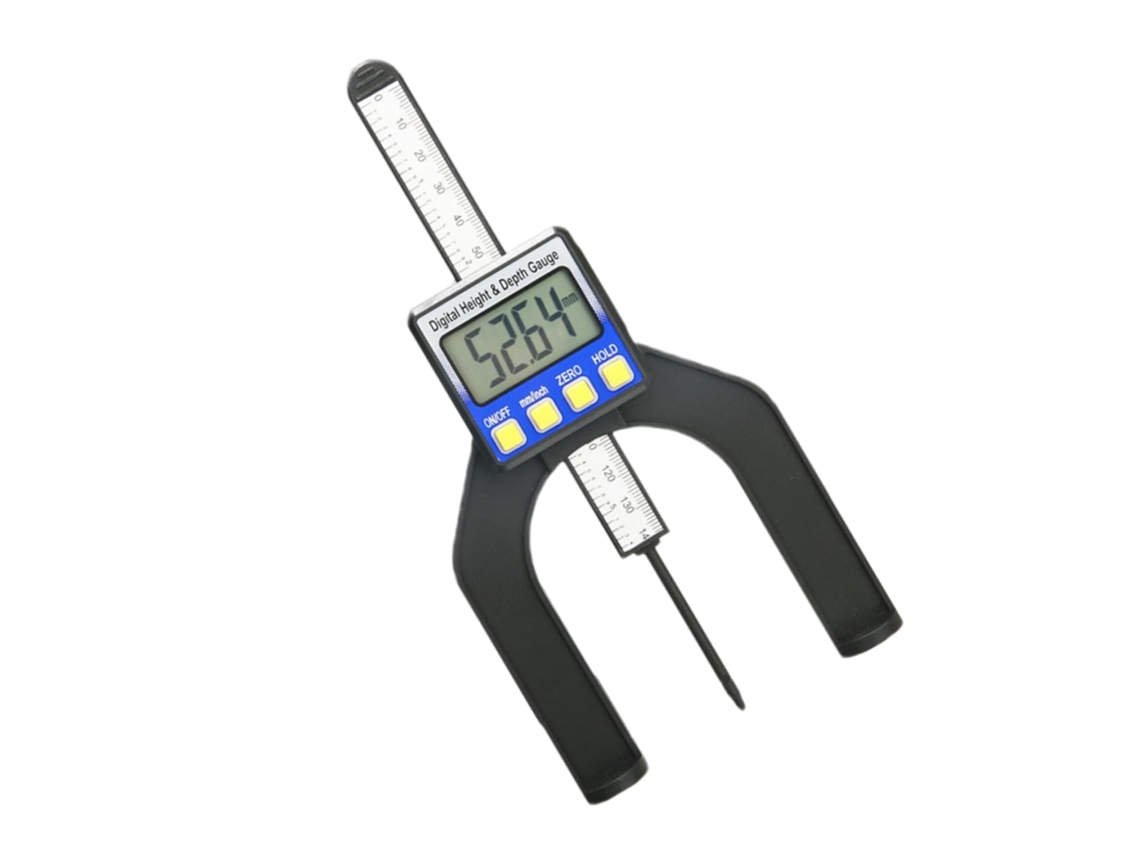 Medidor De Profundidade Digital Lcd Para Medição Altura Com Pés
