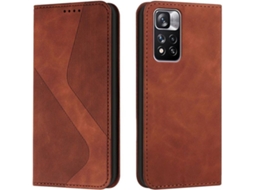 Capa Xiaomi Redmi Note 11 Pro HFS-HOUSE S Line (Castanho)