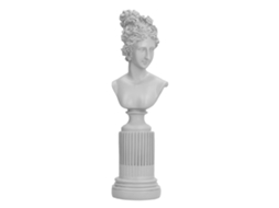 Figura de Personagem Resina Decoração Mesa Branca