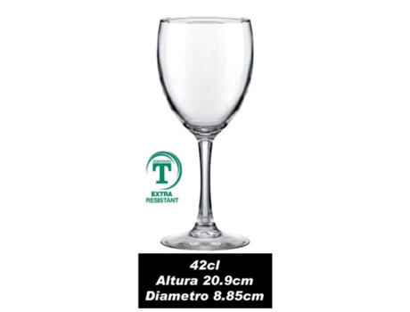 Copas merlot 42 cl tensionadas caja 12