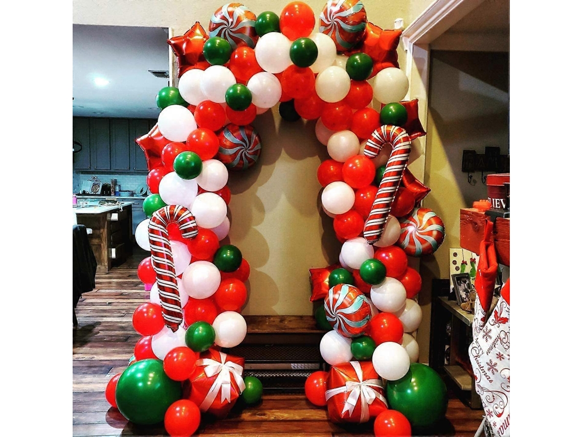 Kit De Arco De Guirlanda De Balões De Natal Com 171 Peças Olysi Shop