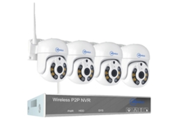 Sistema De Cctv Sem Fio, Nvr De 10ch, Detecção Humanoide Ai,10ch 5mp Com 4 Ptz,nenhum Oem