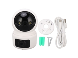 Yuru câmera de Segurança Wifi 3mp 2.4g Visão Noturna Detecção de Movimento 360° para Casa e Bebê