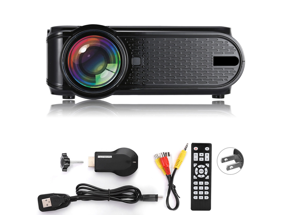 Projetor Led Sem Fio Mini LAXISCREED 720p/1080p Mirroring