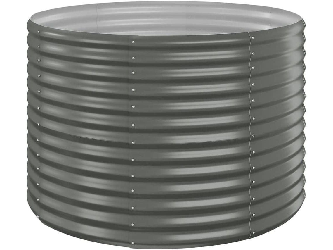 Garden Raised Bed, Garden Raised Beds Vidaxl Cinzeto Aço (100 X 100 X 68 Cm)