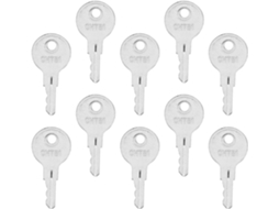 Conjunto De 10 Chaves De Reposição Prateadas Para Autocaravana, Fechadura Lateral Da Bagageira E