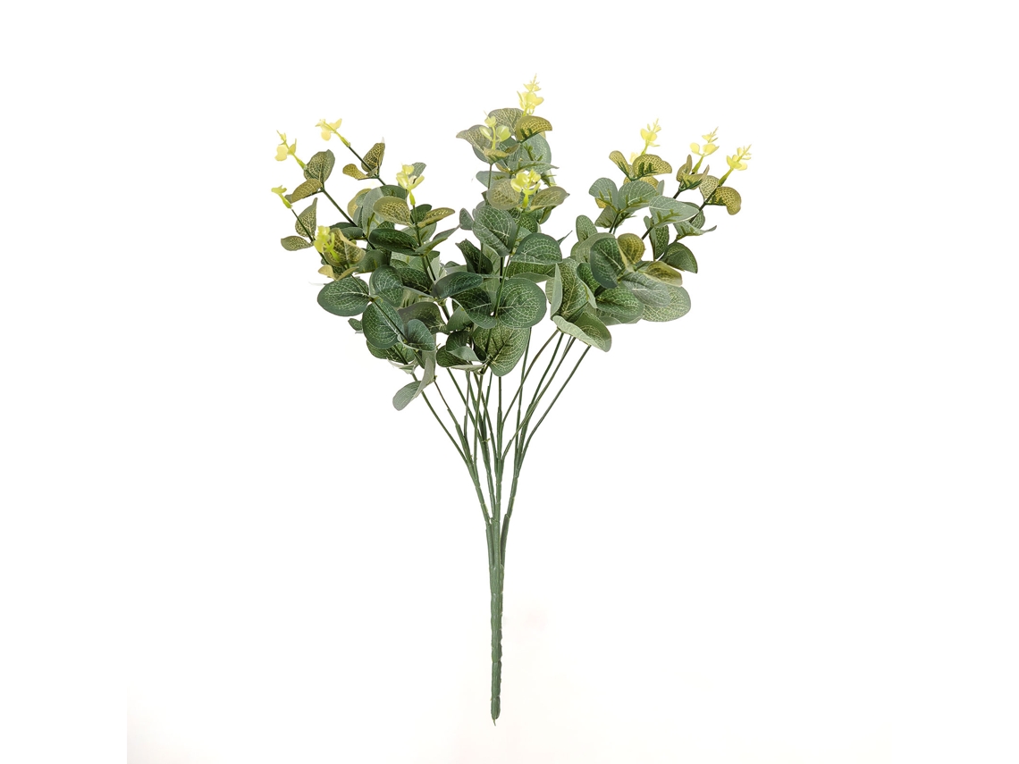 Laxiscreed Forquilha De Grama De Eucalipto Verde Com 47cm E Fio De Ferro Para Decoração E Jardinagem