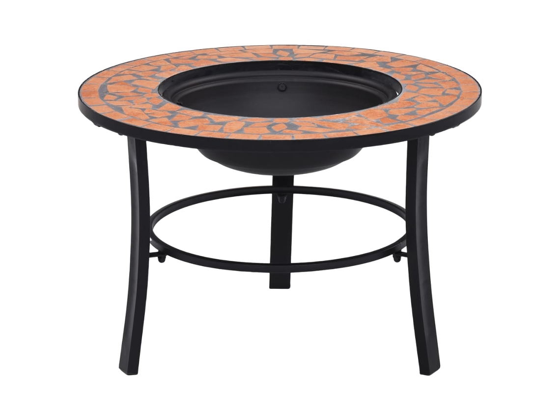 Braseira VIDAXL Marrom Cerâmica (68 cm)