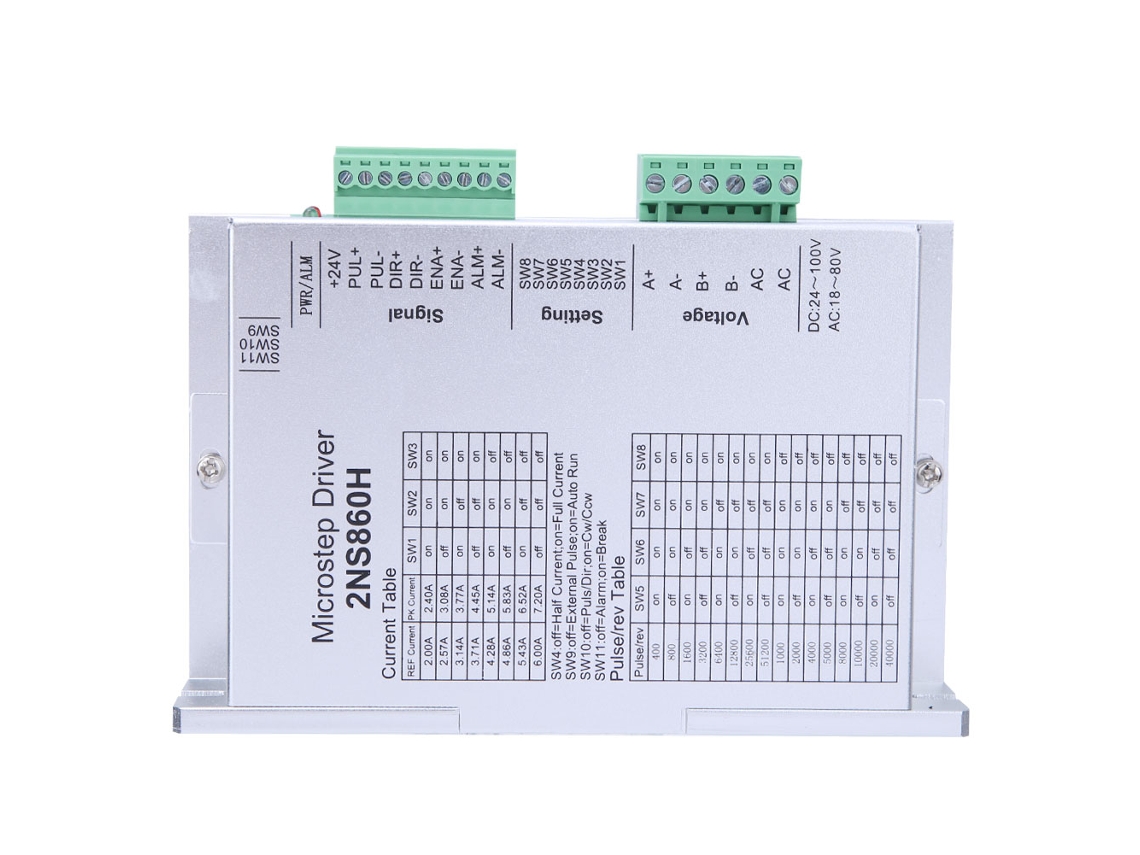 Controlador Driver Motor Passo a Passo 2NS860H DC 24 50V para Nema 34 86