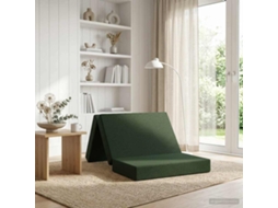 Vidaxl Sofá Cama Dobrável 80 X 67 X 45 Cm Verde-escuro