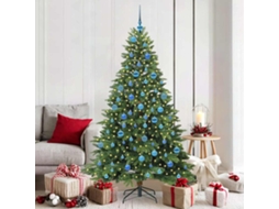Vidaxl Árvore De Natal Artificial Com 300 Leds Verde 180 Cm Pe E Pvc
