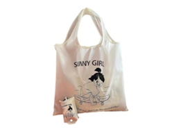 Sacola de Compras Reutilizável com Estampa Fofa, Leve, Durável e Dobrável, Ideal para Viagens e Atividades Ao Ar Livre. GOKOCO