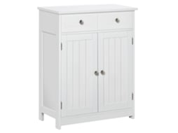 Armário Casa de Banho Mdf Cor Branco 60x30x75 cm Kleankin