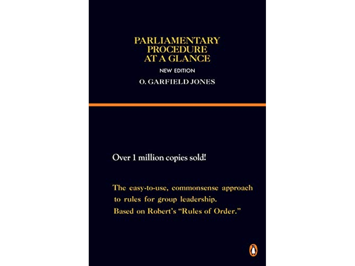 Livro Parliamentary Procedure at a Glance de O Garfield Jones (Inglês)