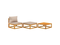 Garden Lounge Set, Garden Lounge Sets Vidaxl Marrom Madeira De Acácia (n/a)