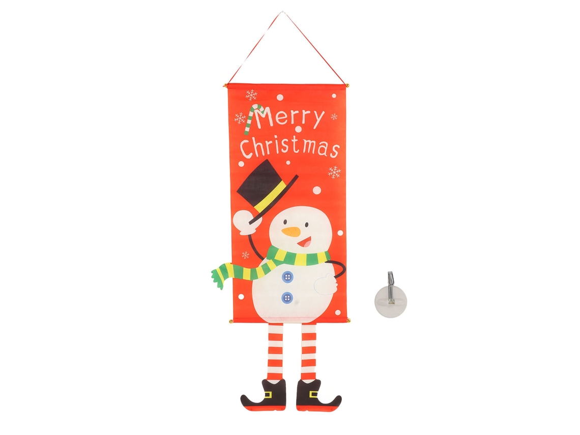 Bandeira Pendente de Boneco de Neve para Natal