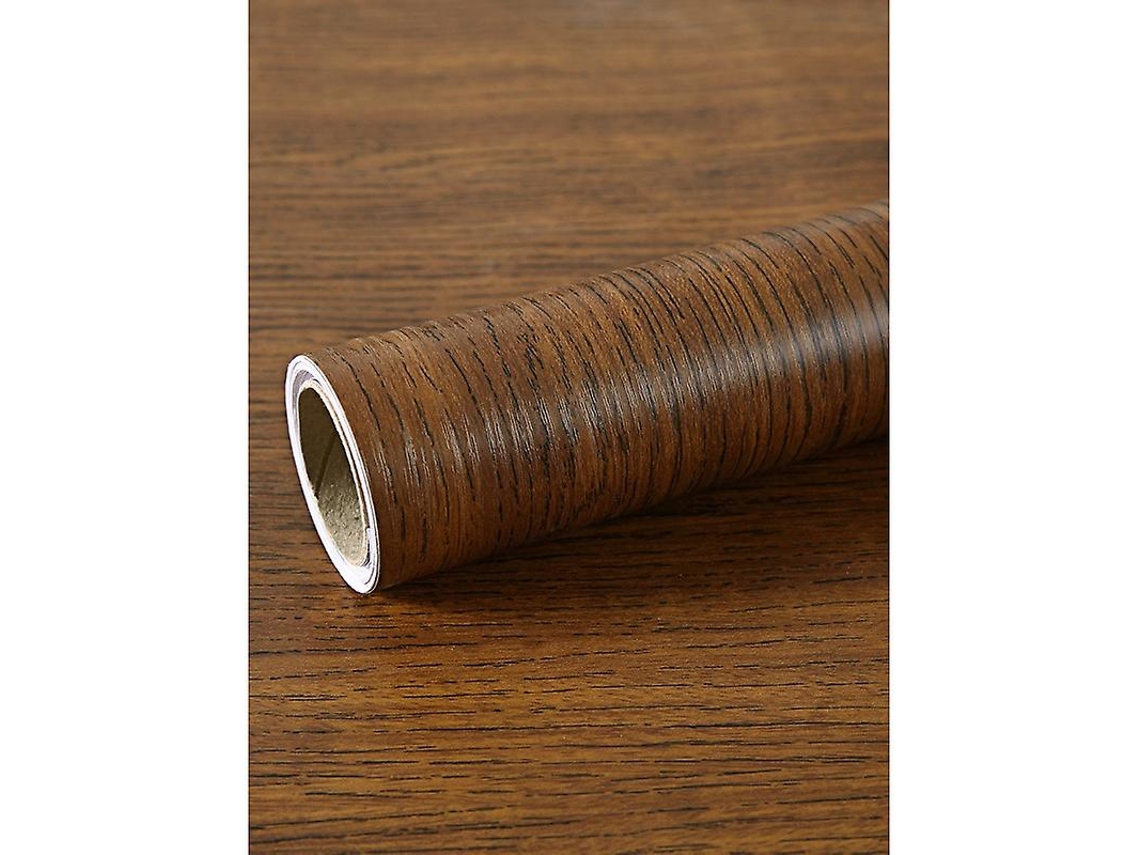 Rebe pelicula Adhesiva Muebles Madera Nuez Marron 40cmx5m Mate Impermeable Diy Vinilo Decorativo