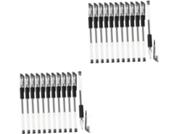 Conjunto De 24 Canetas Em Gel Pretas, Ergonômicas, Ideais Para Escola,