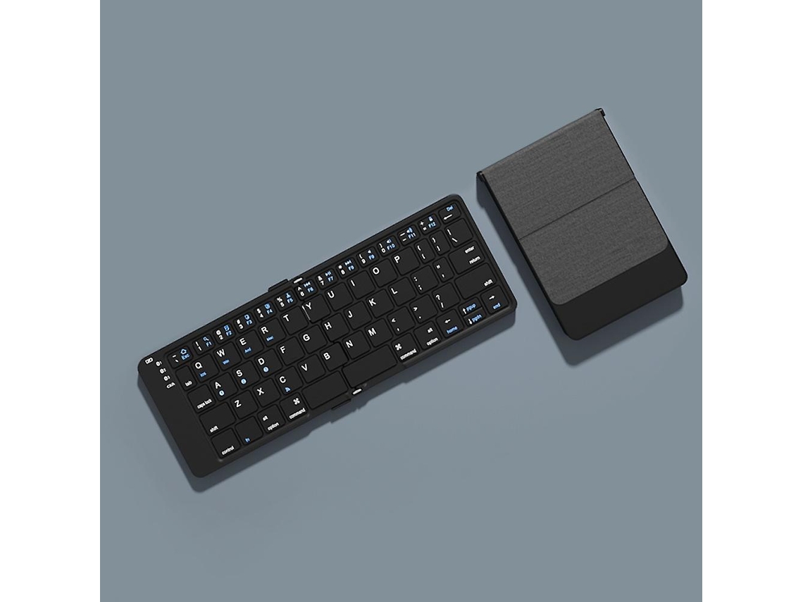 Teclado Bluetooth Dobrável Teclado Sem Fio Recarregável 2.4g Teclado Dobrável Para Iphone Ipad Ly Ebike