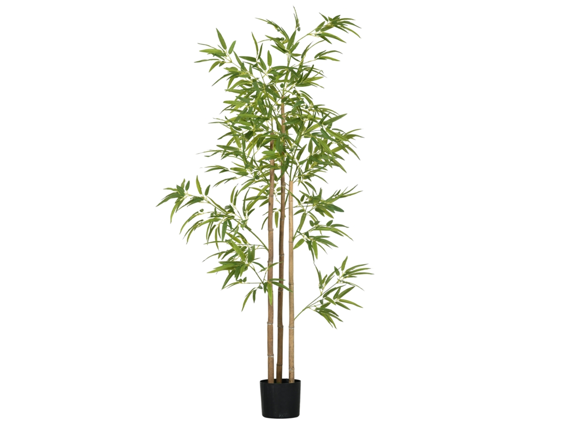 Planta Artificial de Bambu com 180 cm Vaso incluso | S/MARCA