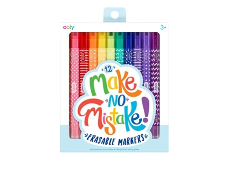 Conjunto 12 Canetas Feltro Apagáveis Make no Mistake