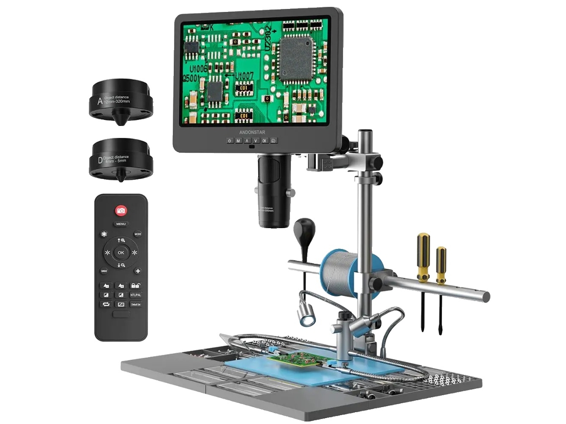 Microscópio Digital, Tela De 10,1 Polegadas, Aumento De 1500x 3000x,ad249sm Plus,2000x Oem
