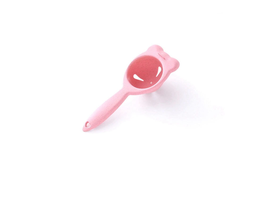 Separador prático de gemas e claras de trigo para cozinhar e assar (rosa)