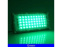 2026 foco Led Exterior Impermeable Ip65 50w 220 240v 180° Aluminio Rgb Branco Quente Frio Vermelho Azul Verde Verde