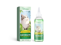 Solução de Limpeza de Ouvidos para Pets, Fácil Remoção de Cera e Ácaros em Cães e Gatos LAXISCREED