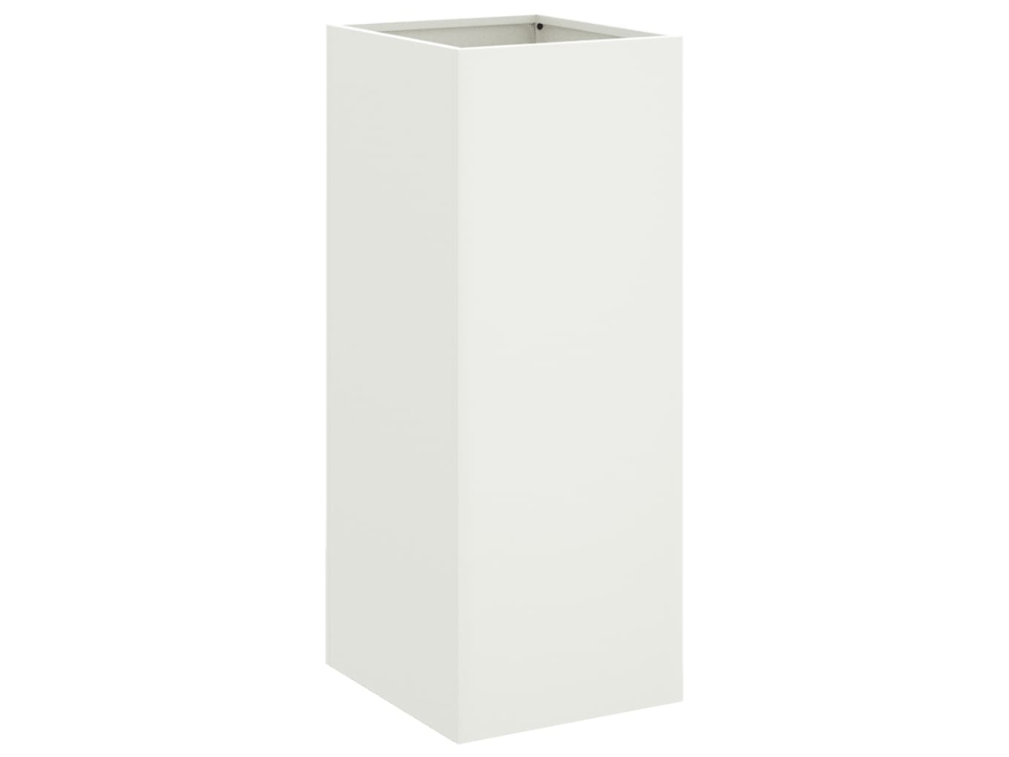 Planter, Planters Vidaxl Branco Aço (32 X 29 X 75 Cm)