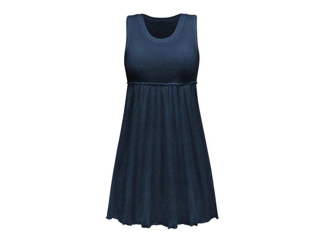 2026 vestido Largo Sin Mangas de Cuello Redondo para Mujer Estilo Casual de Tela Suave Y Transpirable