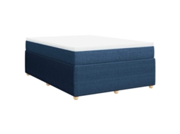 Box Spring Bed, Box Spring Beds Vidaxl Azul Tecido (140 X 190 Cm)