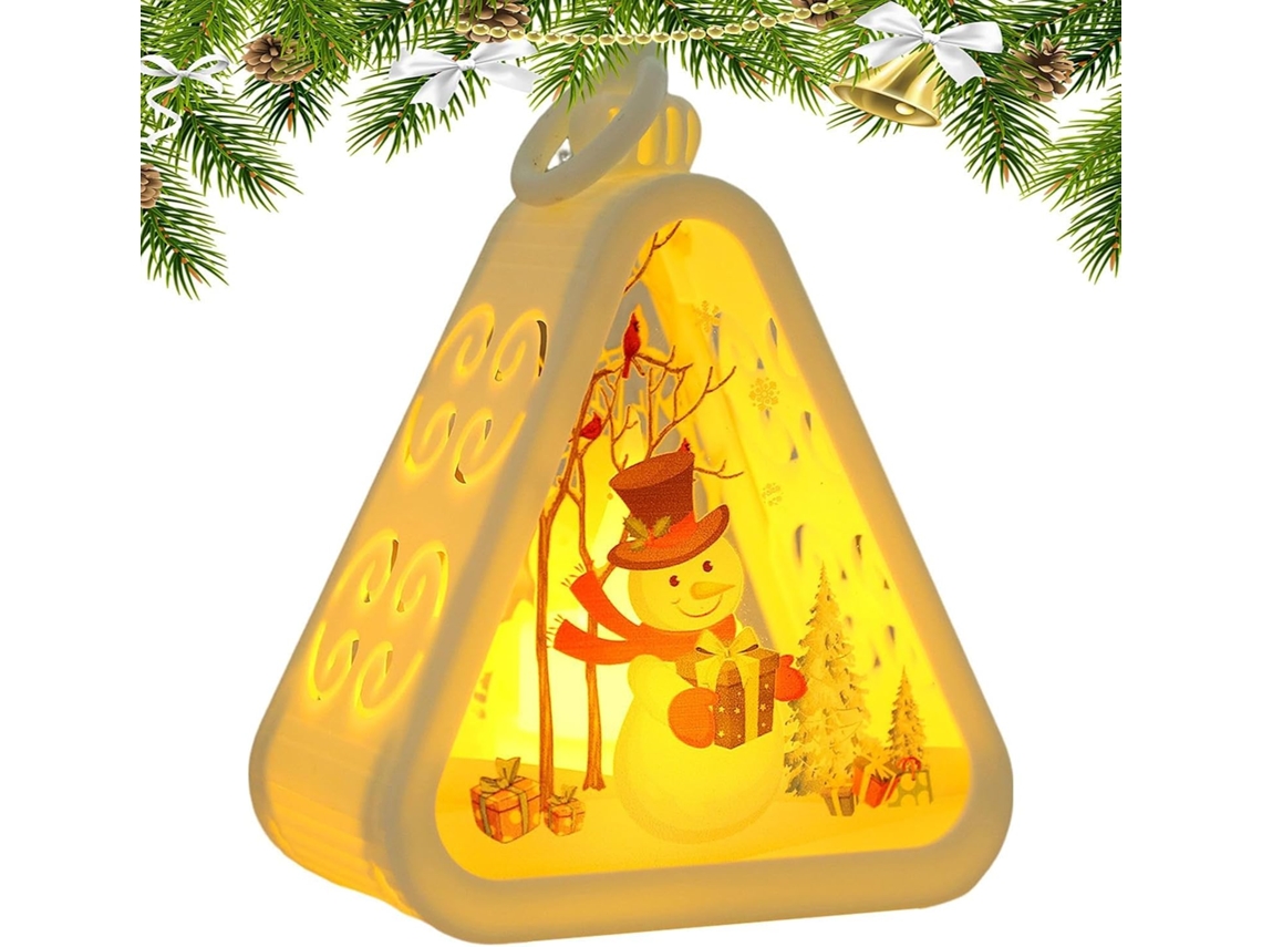 Luminária Noturna De Inverno Com Suporte Iluminação Ajustável