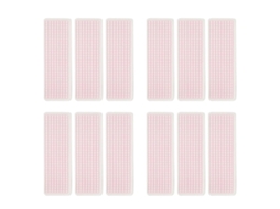 Pratos adesivos de plástico rosa Bestonzon, pacote com 40 unidades, design portátil e fácil de usar.