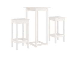 Bar Set, Bar Sets Vidaxl Branco Madeira De Pinho