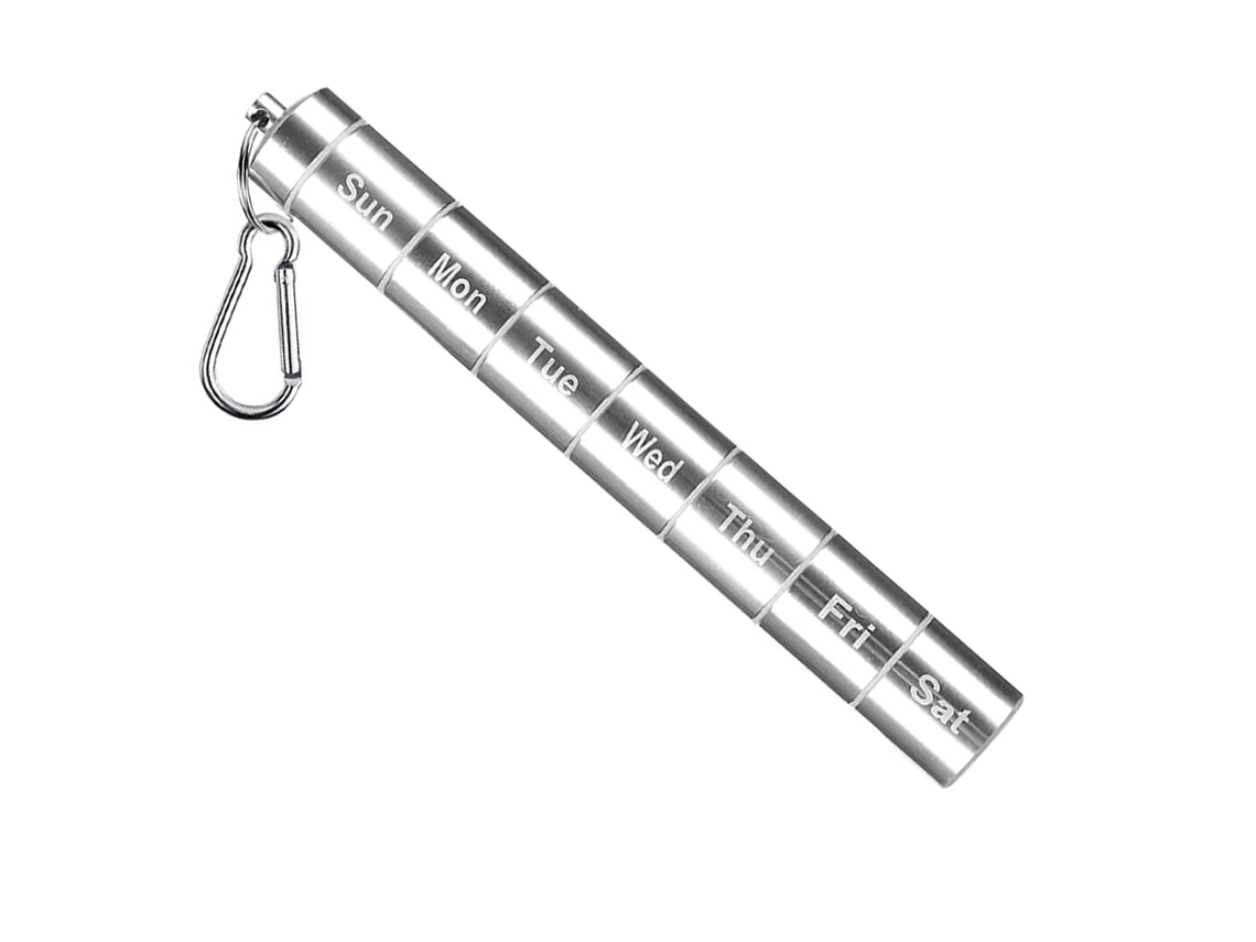 Organizador Comprimidos Medicamentos Divisores Porta Azul (20x3x3cm) Kofihety