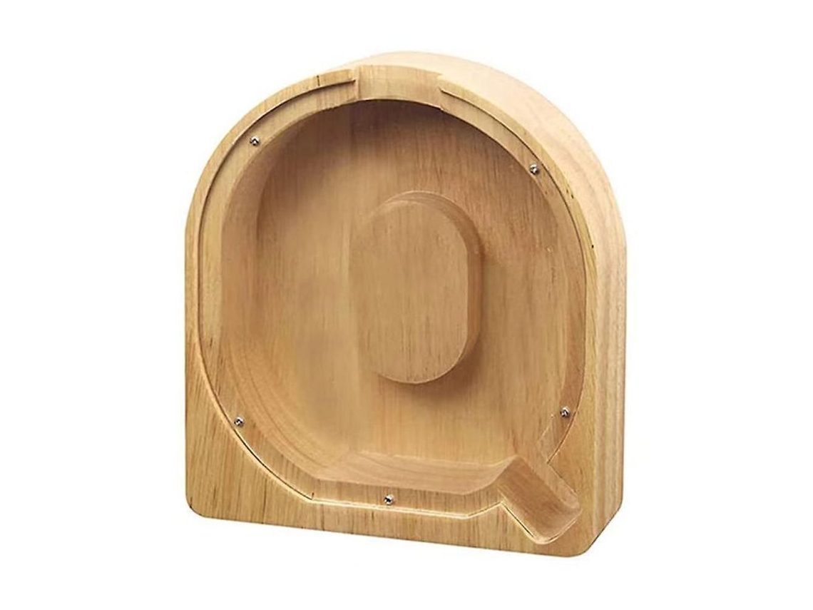 Hucha De Letra De Madera Bjr Para Guardar Cambios, 19x21x3,6 Cm, 280g Q