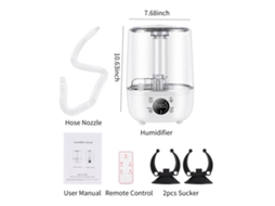 Humidificador Portátil Usb de 250ml com Luz de Projeção e Nível de Água Visível LAXISCREED
