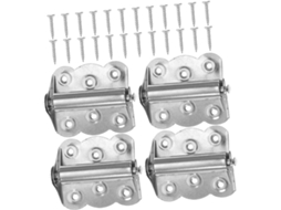 Conjunto De 4 Dobradiças Borboleta Aço Inoxidável Com Rearme