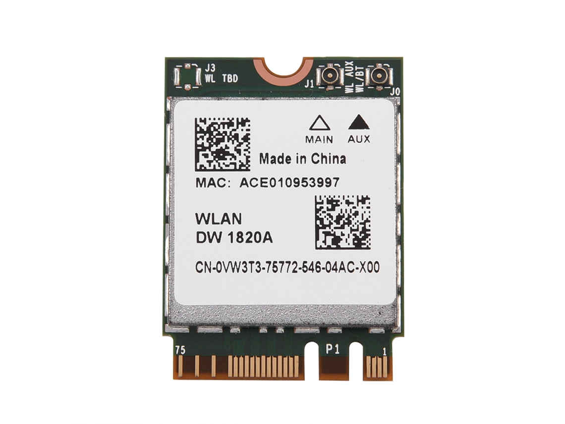 Placa De Rede Sem Fio (combo Wifi Bluetooth De Banda Dupla 2.4g+5g) Broadcom Dw1820a Bcm94350zae Placa De Rede Sem Fio