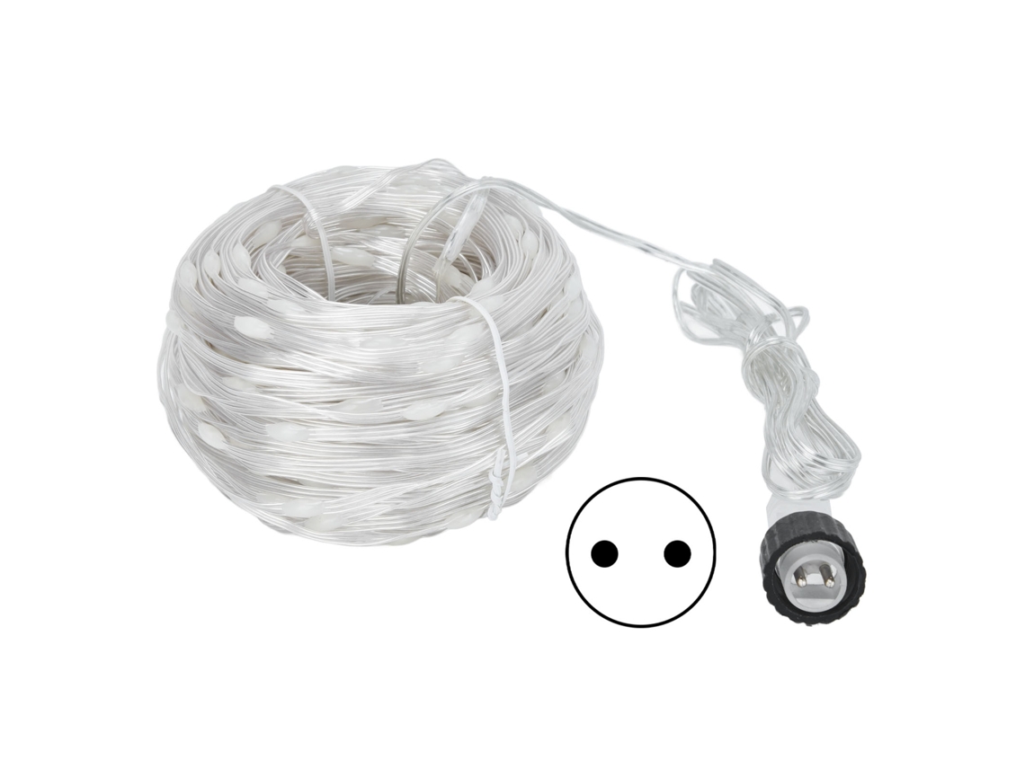 Luzes de Corda Led 400led 50m 8 Modos Ip44 Pvc Cobre para Decoração Natal Jardim
