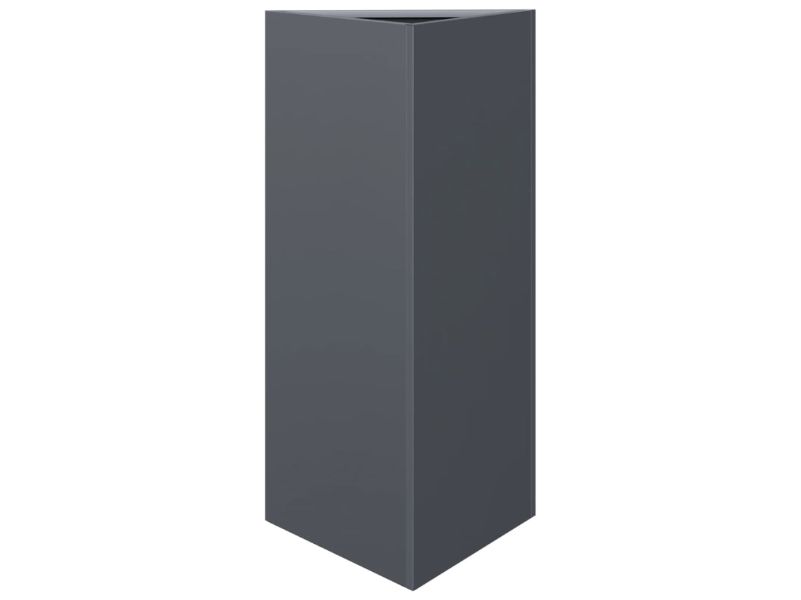 Vaso de jardim VIDAXL Antracite Metal (40x34.5x70cm)
