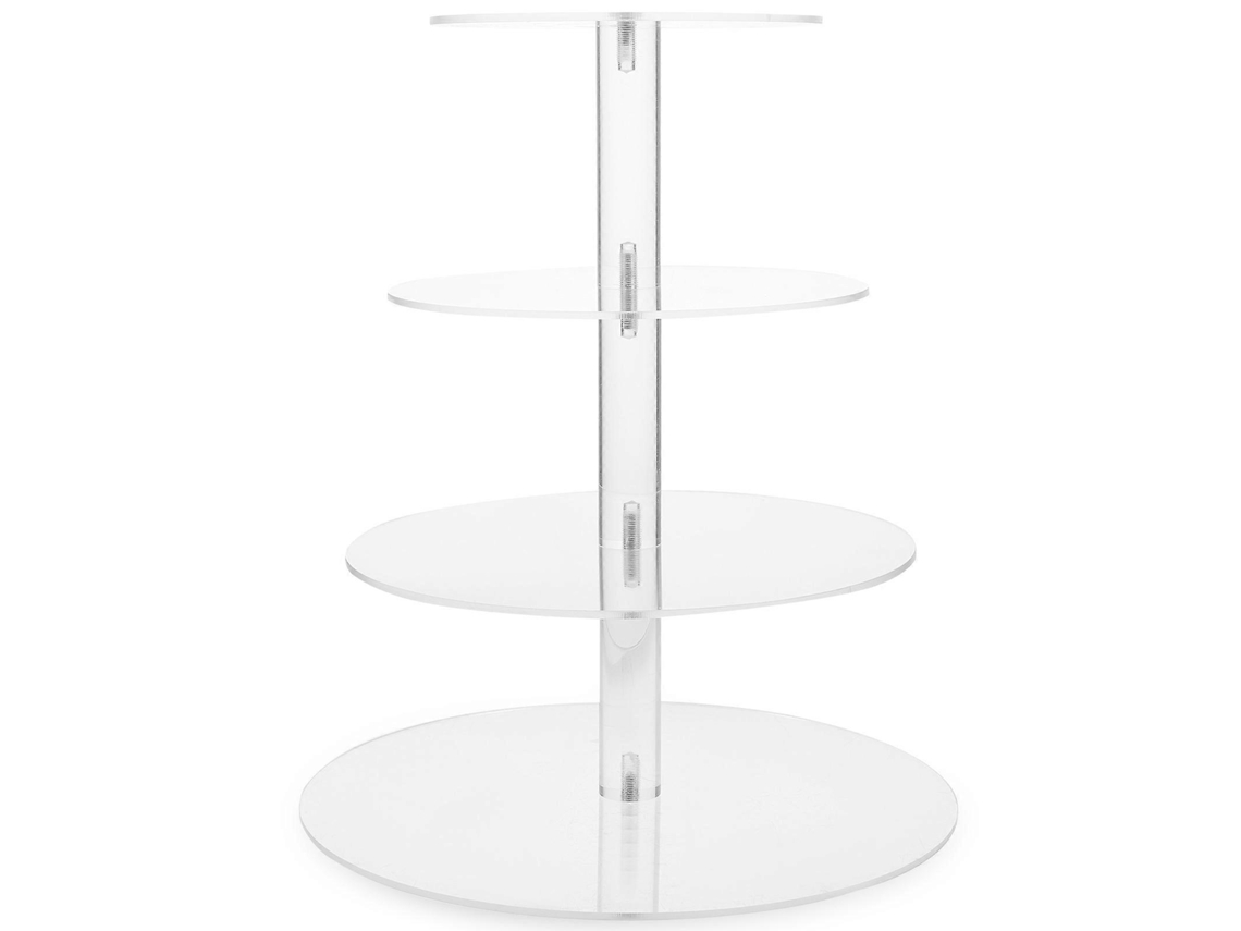 Transparent Acrylic Multi Layer Cake Stand For Display 1set 4-tiered Serving Stand
