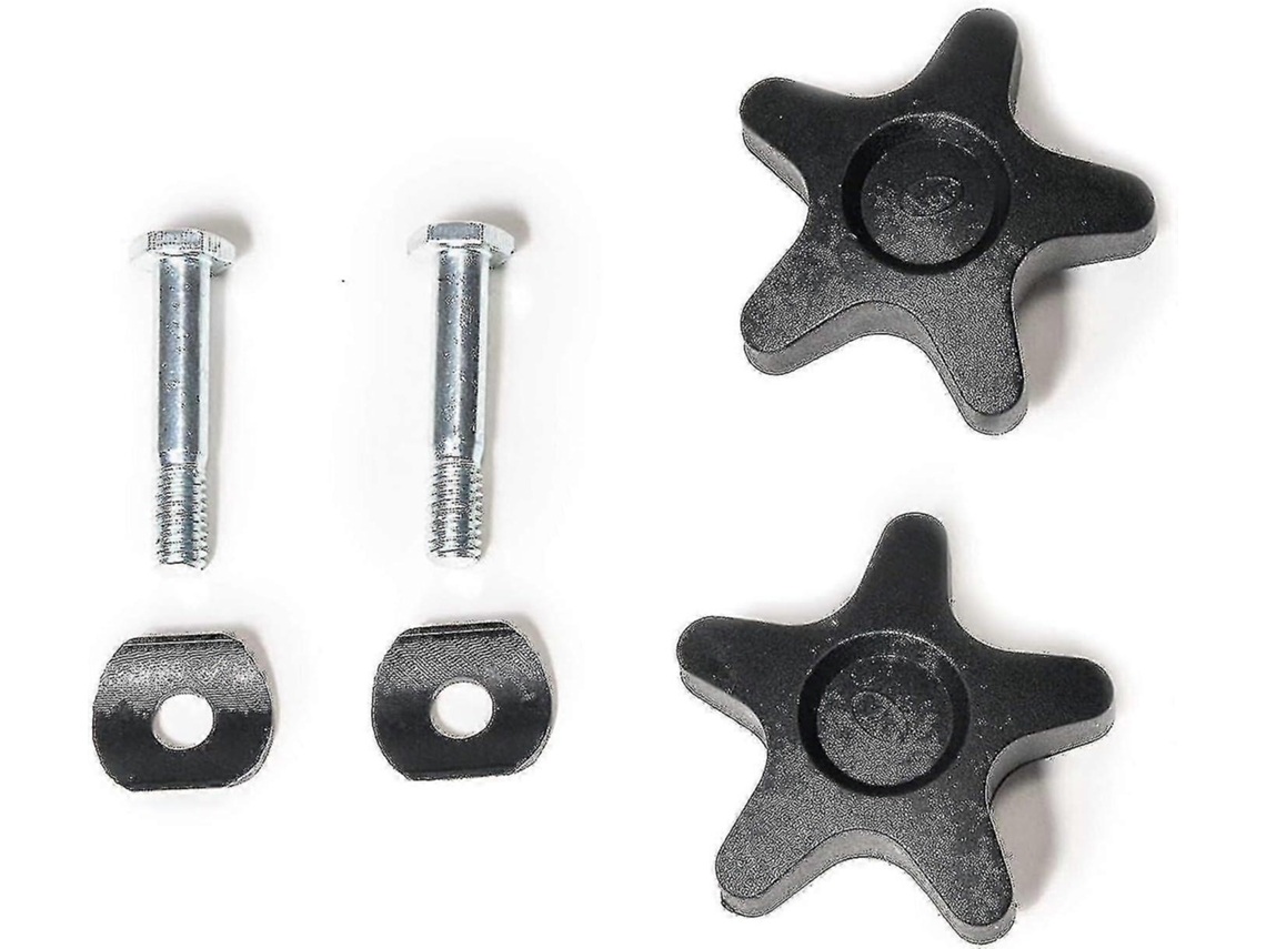 Perilla plástica para rollator, 2 para braços, acabamento preto | S/MARCA