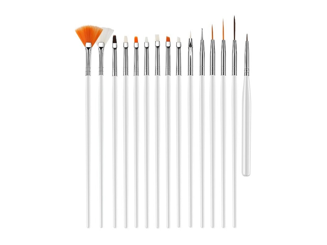 Conjunto De 15 Esponjas Para Unhas, Brancas