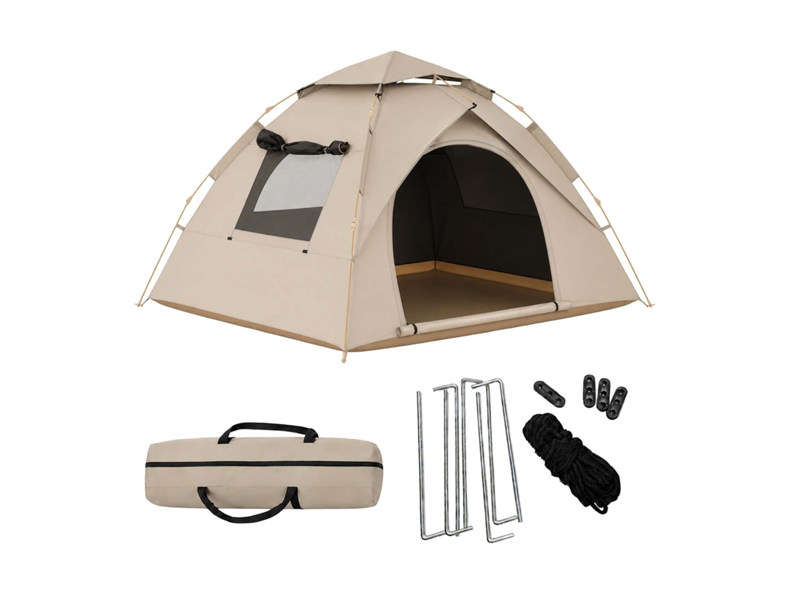 Tenda De Camping Pop Up Para 3-4 Pessoas Com Forro Blackout E Proteção Uv