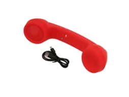 Aetheria fone Telefônico Bluetooth Retrô Sem Fio Recarregável Receptor para Celular Vermelho