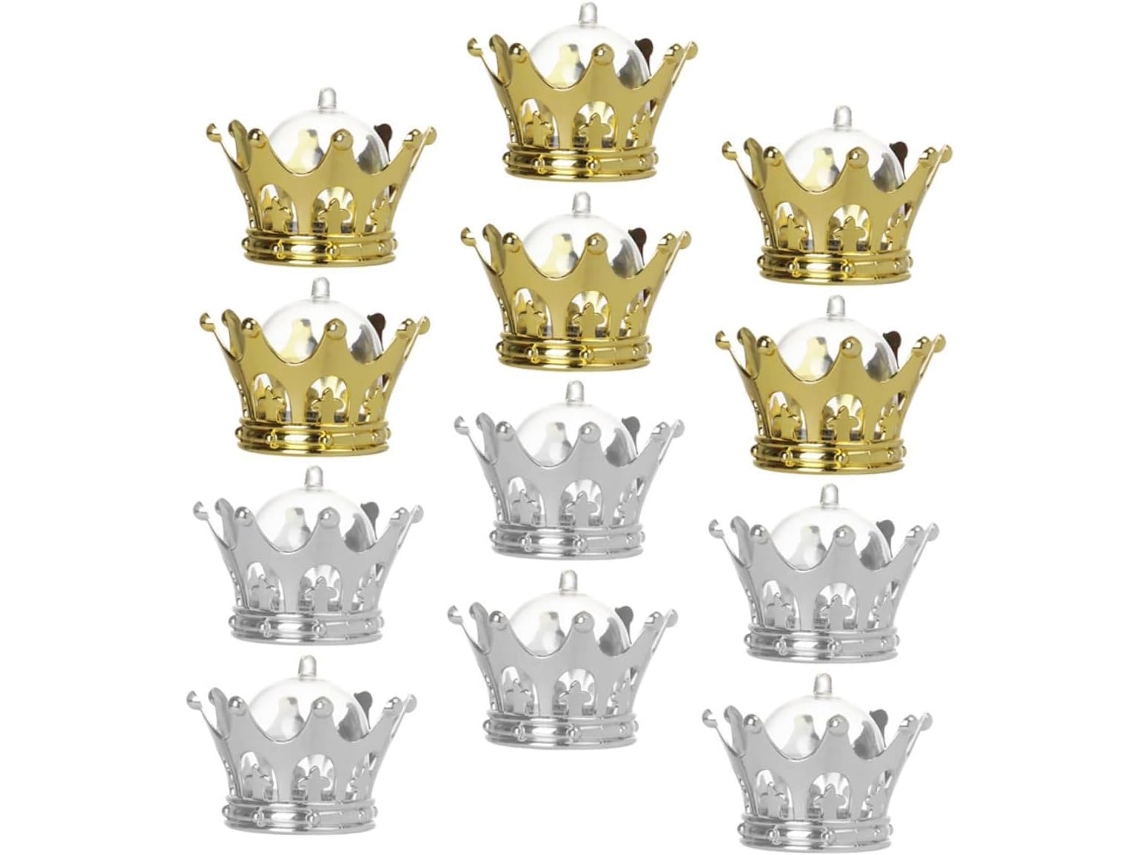 Conjunto De 12 Caixas Doces Vazadas Para Festas Infantis E Casamentos, Recipientes Leves Para Mesas De Sobremesas