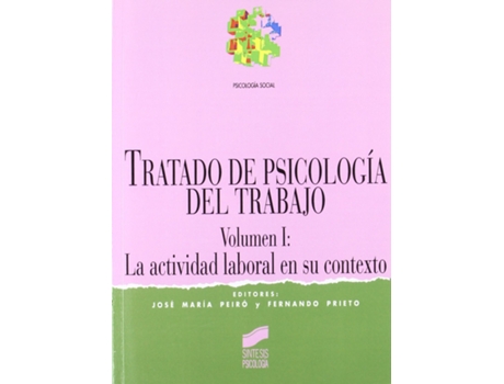 Livro Tratado De Psicol.Del Trabajo Vol.I - de VVAA (Espanhol)
